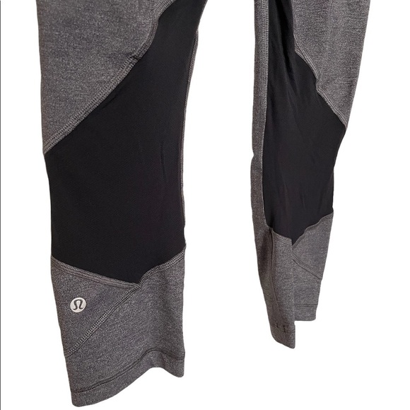 Lululemon Grey Pace Rival Crop Size 6 - Picture 4 of 9